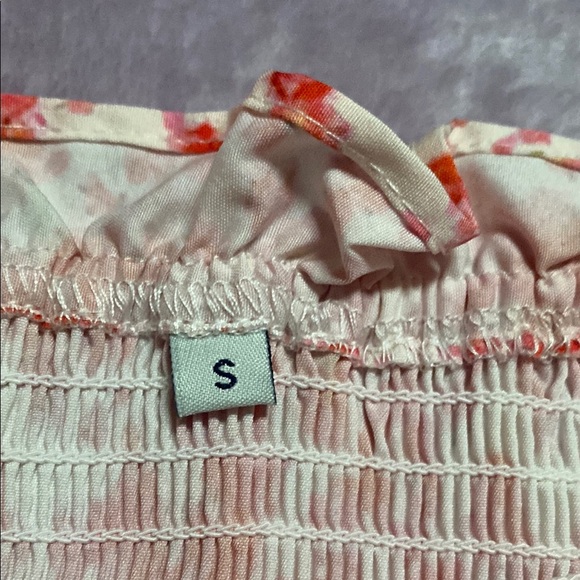 SHEIN Girls Pink and White Ruffled Sleeves Sundress Sz Small NWOT - Picture 4 of 7